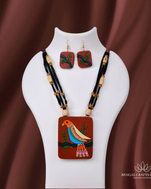 Pakshi – Handcrafted Terracotta Necklace