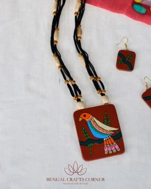 Pakshi – Handcrafted Terracotta Necklace