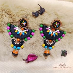 Multi Colour - Terracotta Jhumkas