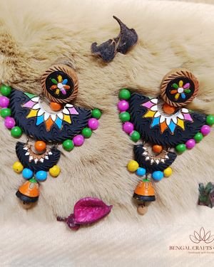 Multi Colour – Terracotta Jhumkas