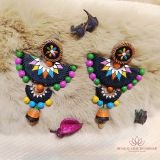 Multi Colour - Terracotta Jhumkas