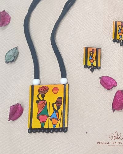 Varnika 2-Traditional Terracotta Necklace