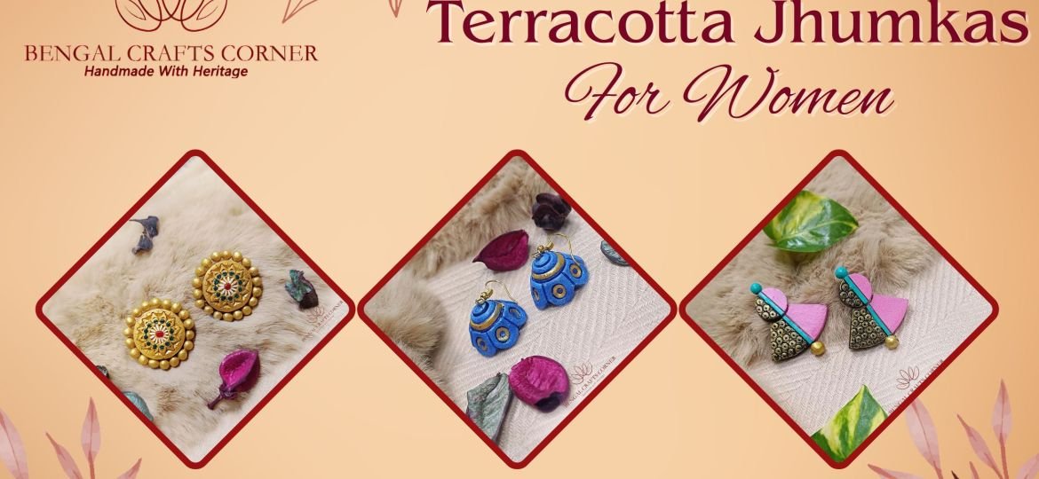 terracotta jhumka for women