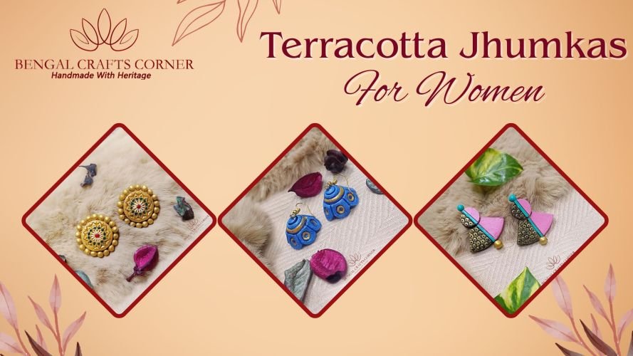 terracotta jhumka for women